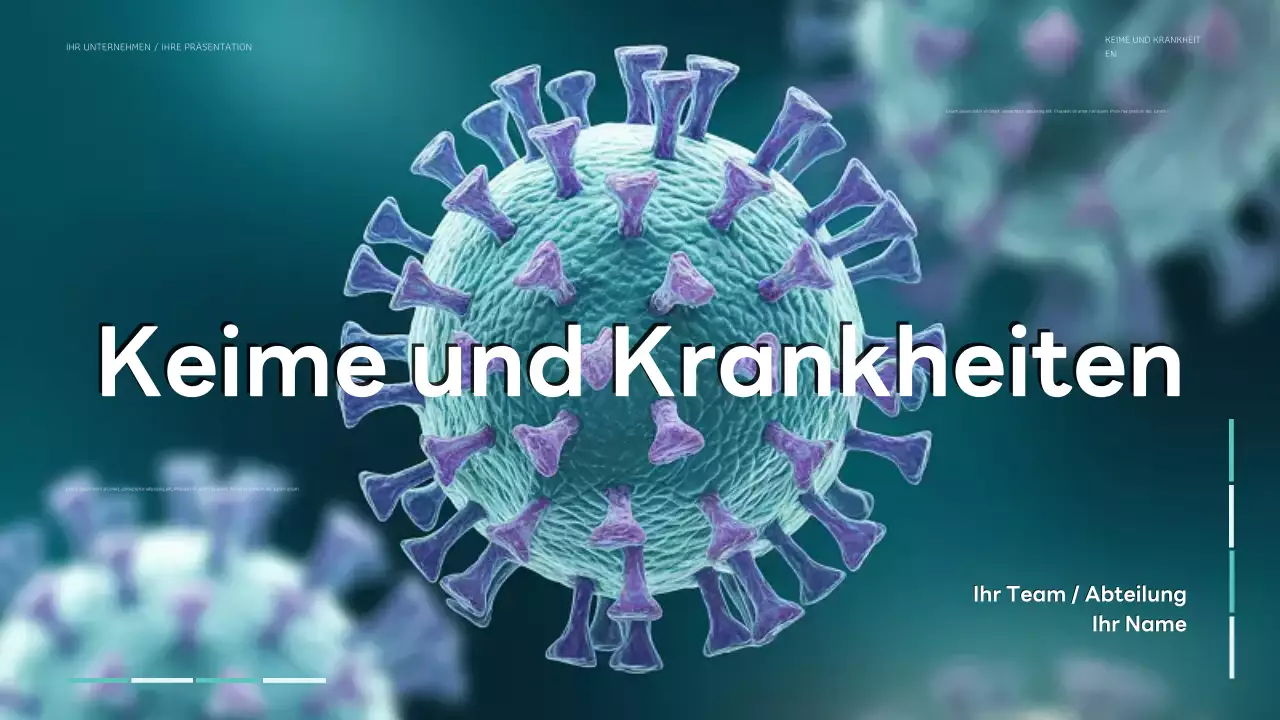 blaugrüne moderne Gesundheitspräsentation