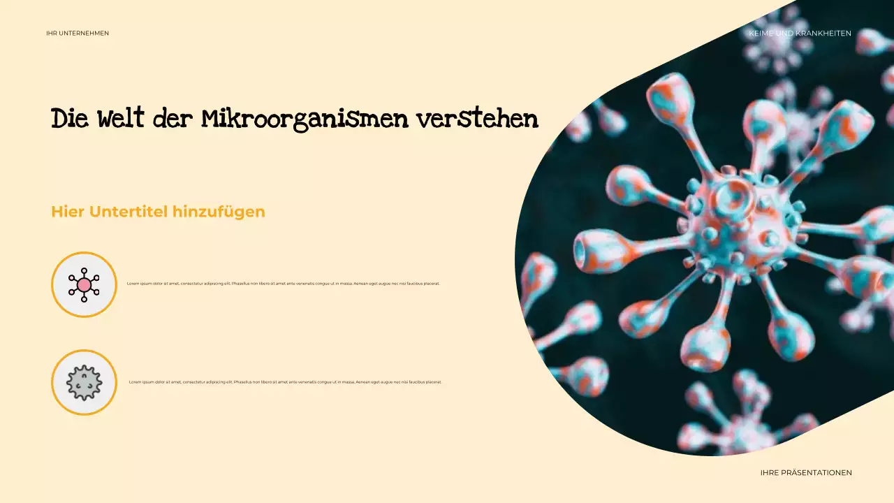 beige einfache Gesundheitspräsentation