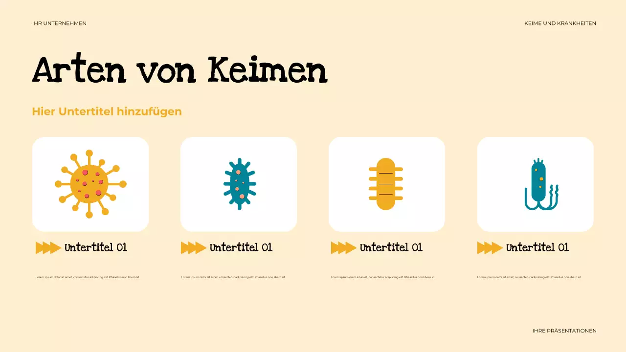 beige einfache Gesundheitspräsentation