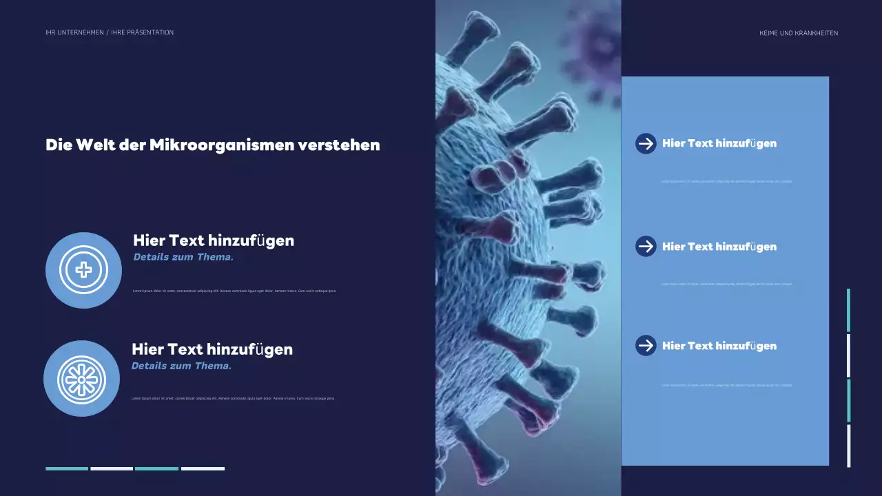 blaugrüne moderne Gesundheitspräsentation