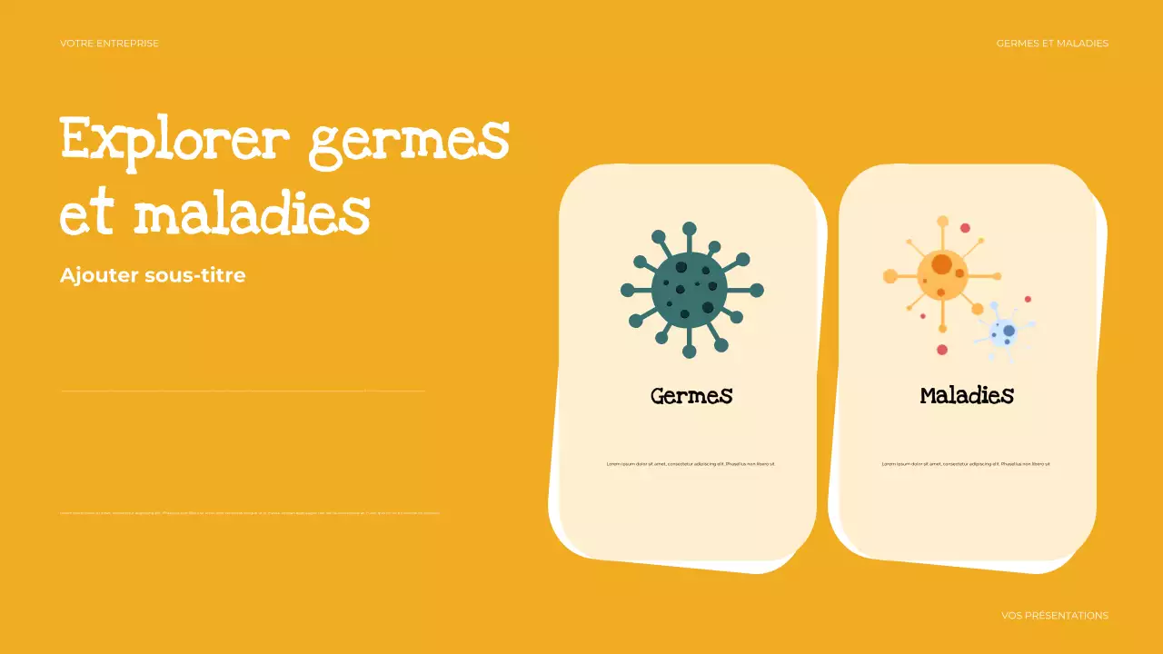 présentation de santé simple et beige