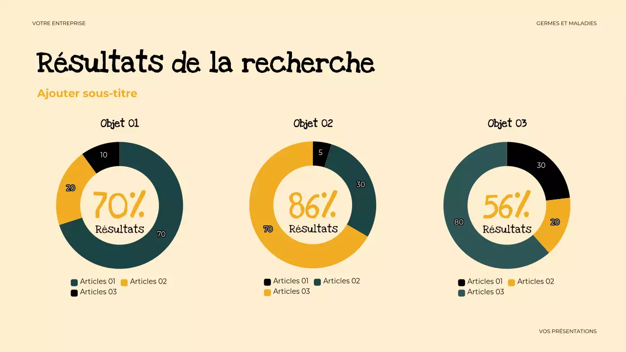 présentation de santé simple et beige