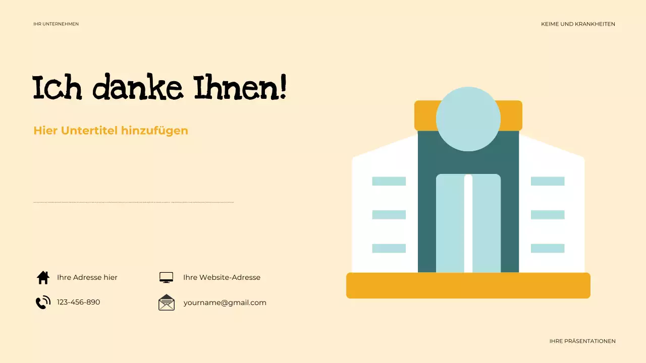 beige einfache Gesundheitspräsentation