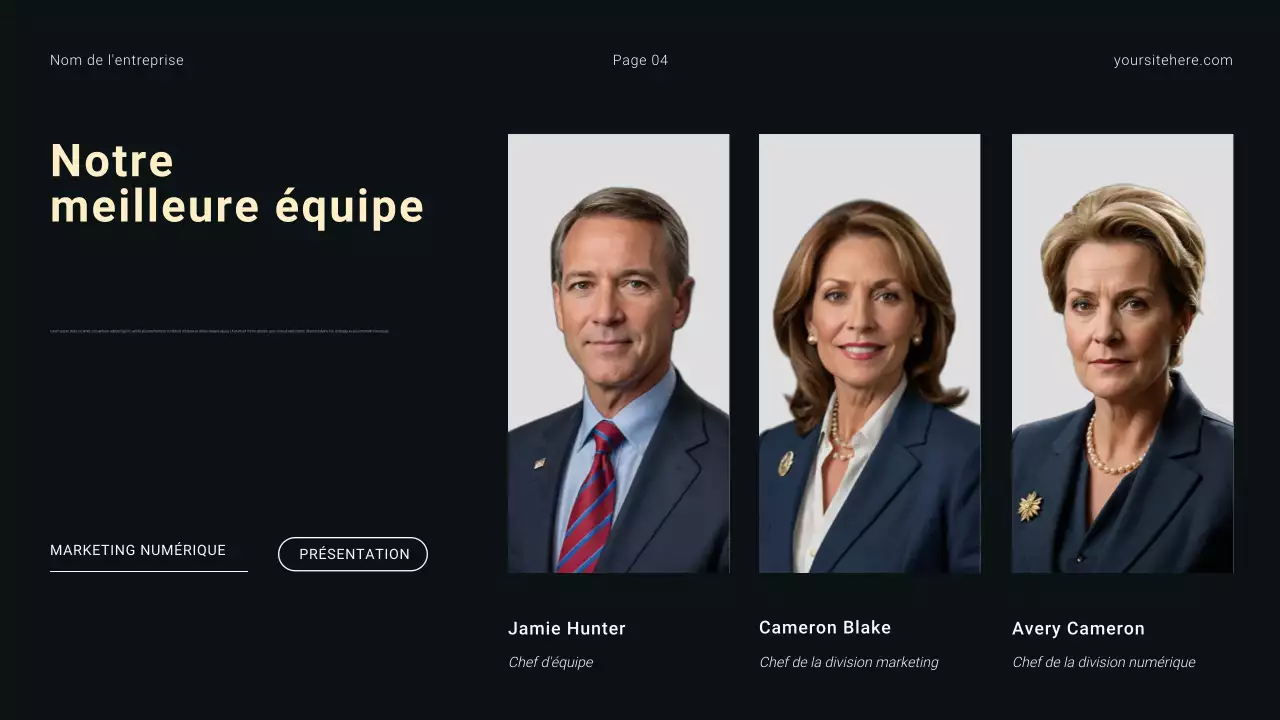 Agence de marketing numérique minimaliste moderne en noir et blanc