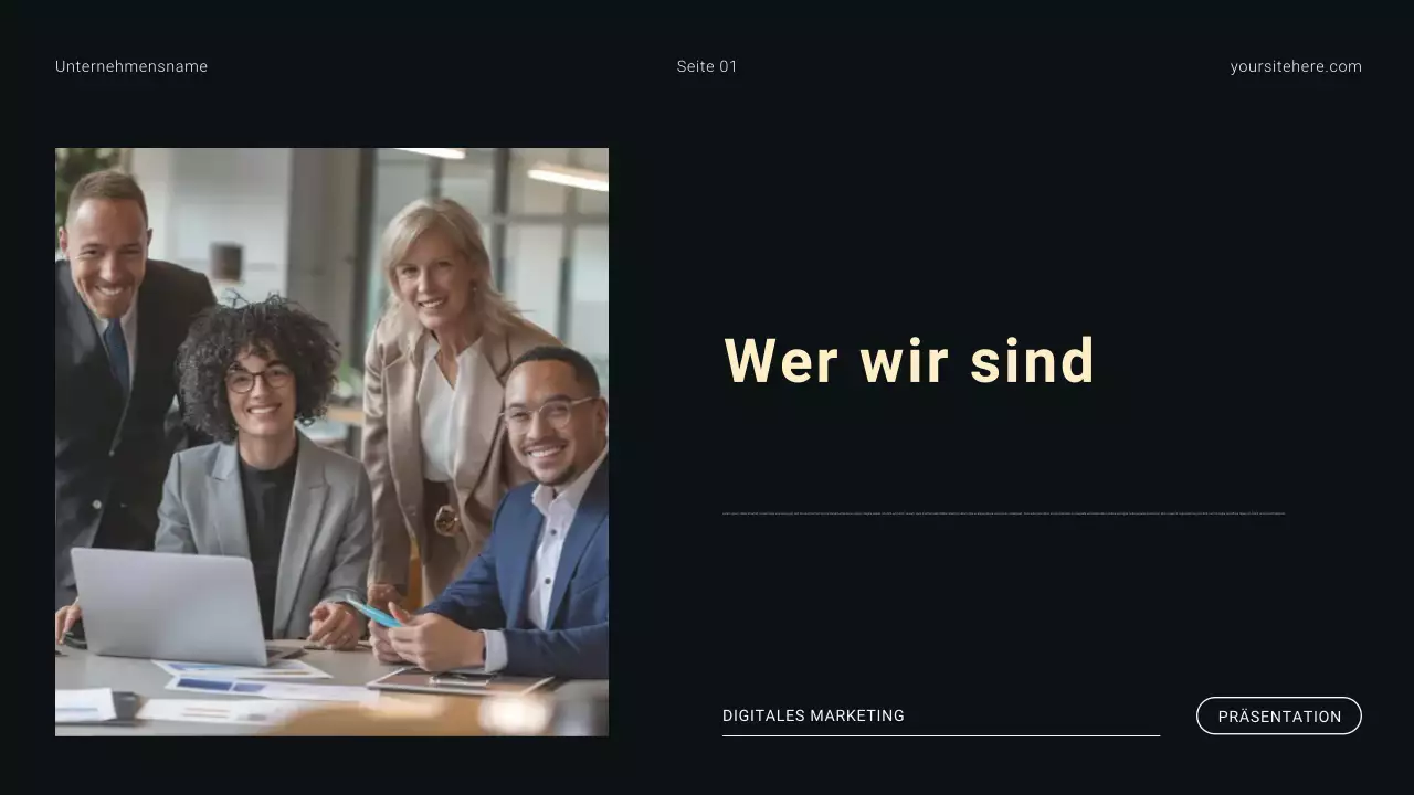 Schwarz-Weiß-Agentur für modernes Minimalismus-Digitalmarketing
