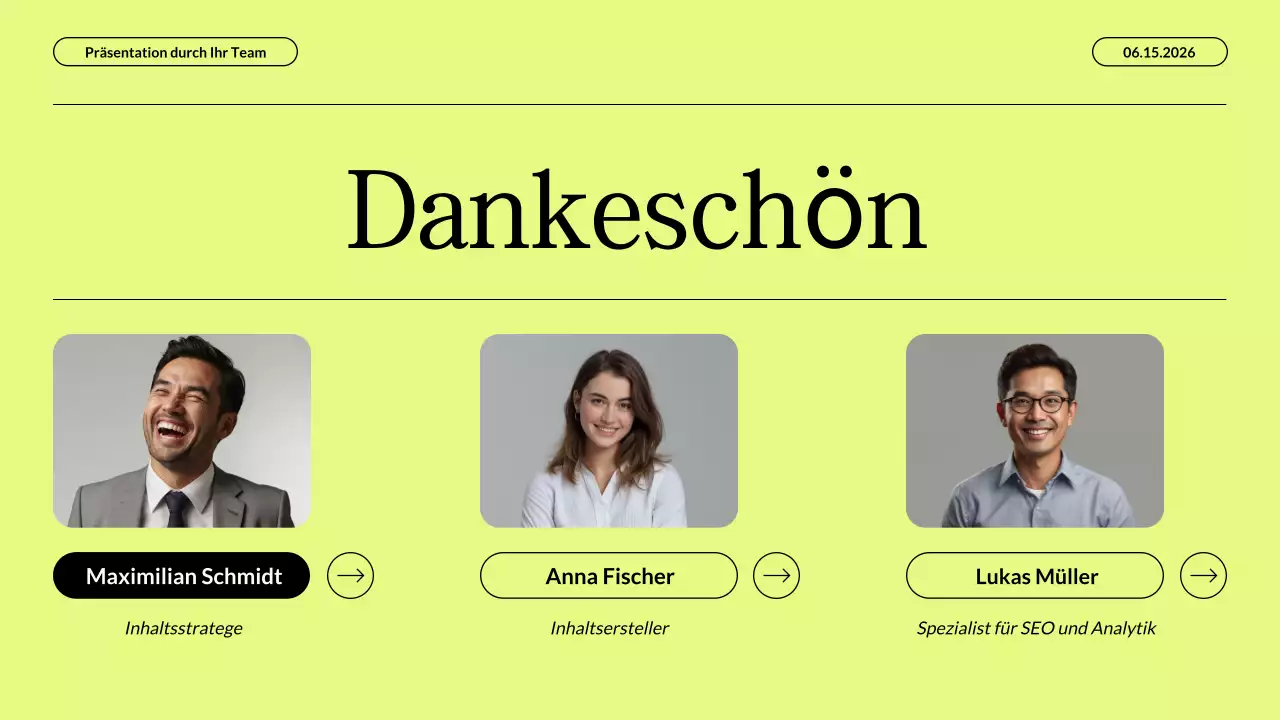Moderne Content-Marketing-Strategie in Neonbeige – Geschäftspräsentation