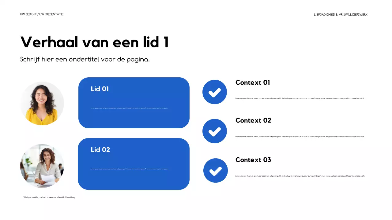blauwe moderne fondsenwervingspresentatie