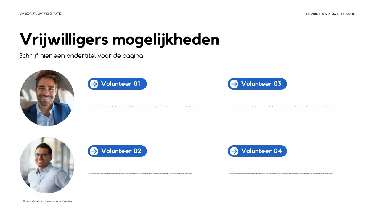 blauwe moderne fondsenwervingspresentatie