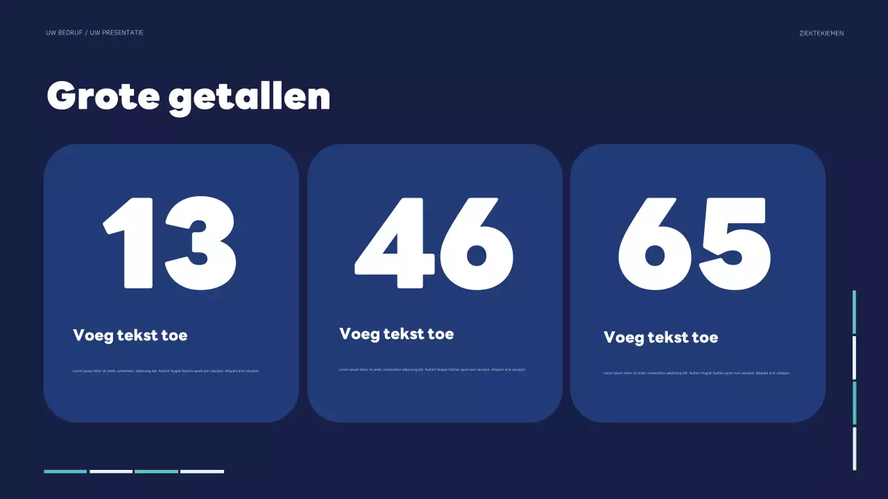 blauwgroene moderne gezondheidspresentatie