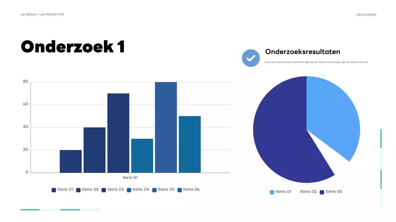 blauwgroene moderne gezondheidspresentatie