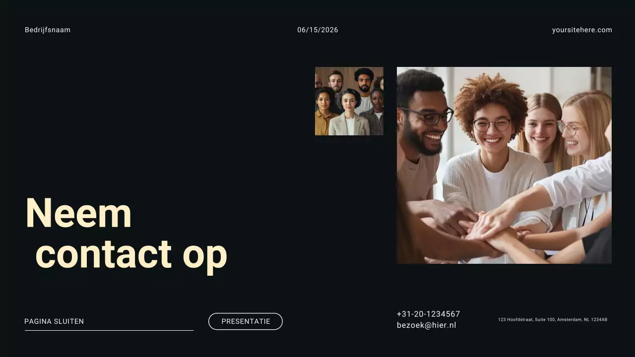 Zwart-wit modern minimalisme digitaal marketingbureau