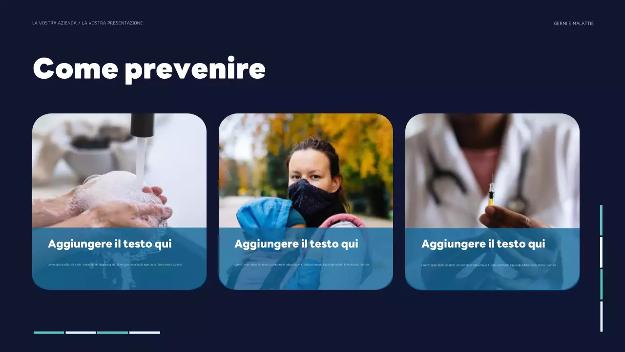 presentazione moderna della salute verde acqua