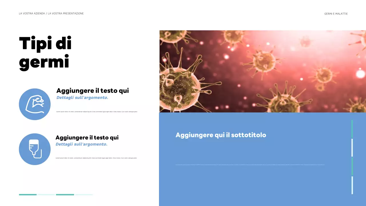 presentazione moderna della salute verde acqua