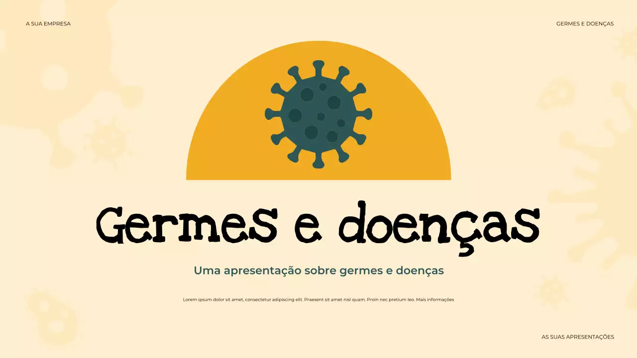 apresentação de saúde simples bege