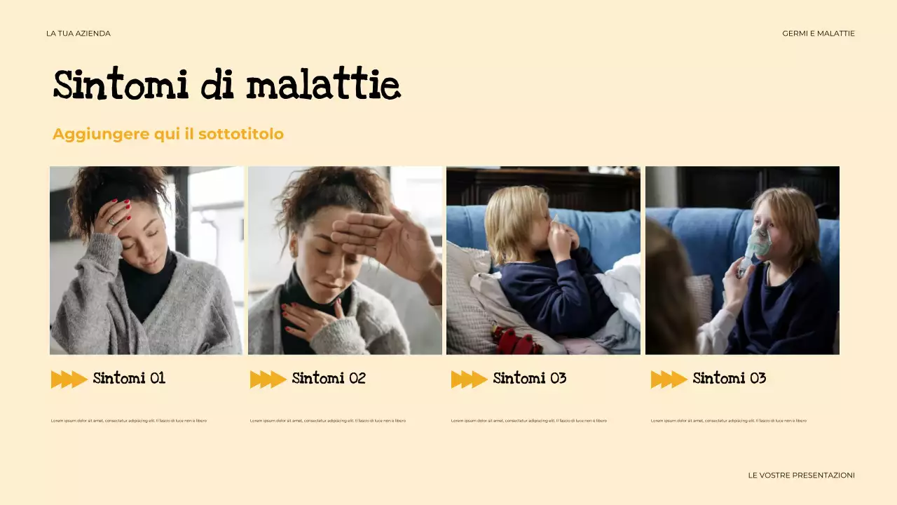 presentazione salute semplice beige