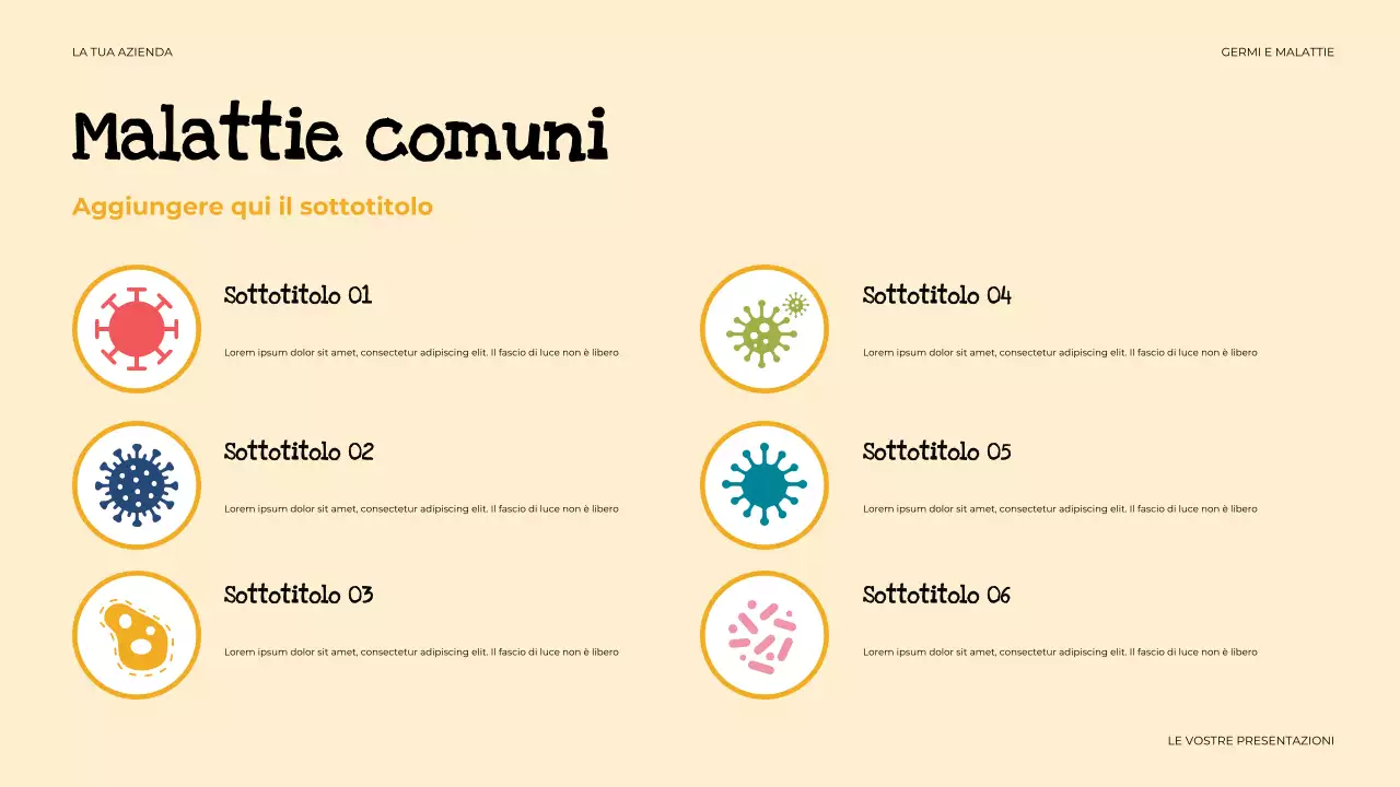 presentazione salute semplice beige