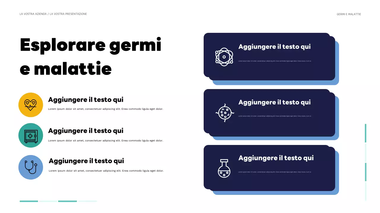 presentazione moderna della salute verde acqua