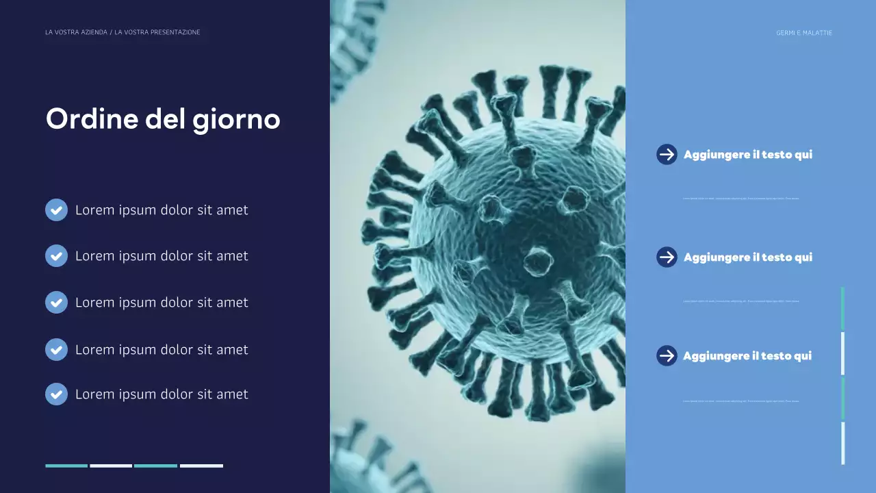 presentazione moderna della salute verde acqua