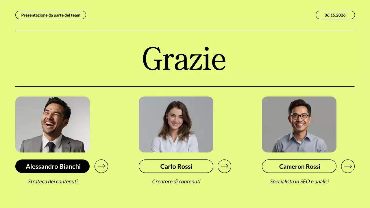 Presentazione aziendale della strategia di marketing dei contenuti moderna in beige neon