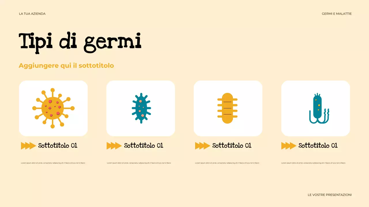 presentazione salute semplice beige