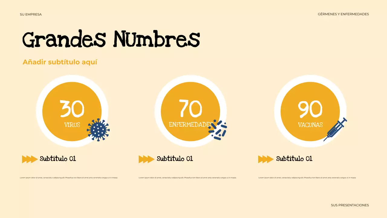 Presentación de salud sencilla en beige