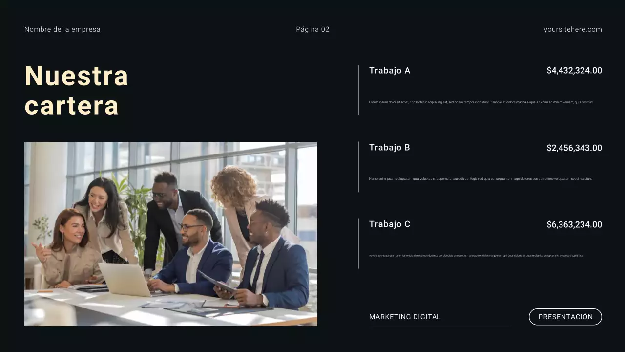 Agencia de Marketing Digital de Minimalismo Moderno en Blanco y Negro