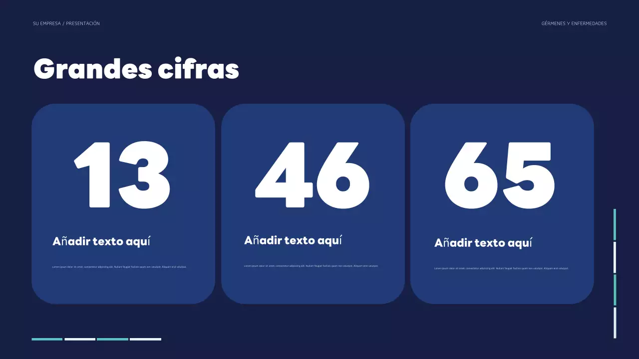 Presentación de salud moderna en verde azulado