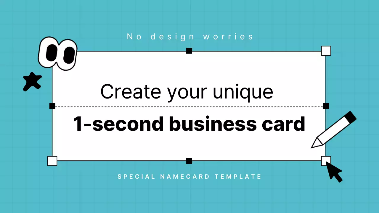 Danh thiếp thiết kế đơn giản màu xanh da trời