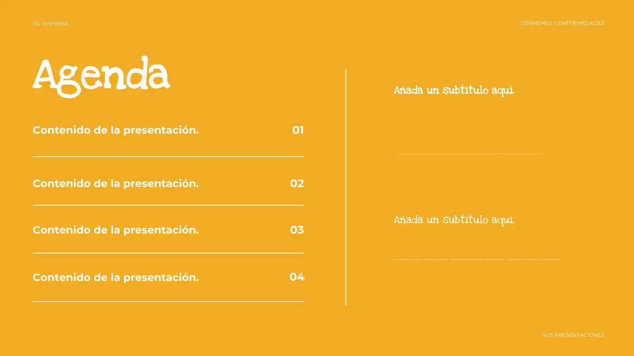 Presentación de salud sencilla en beige