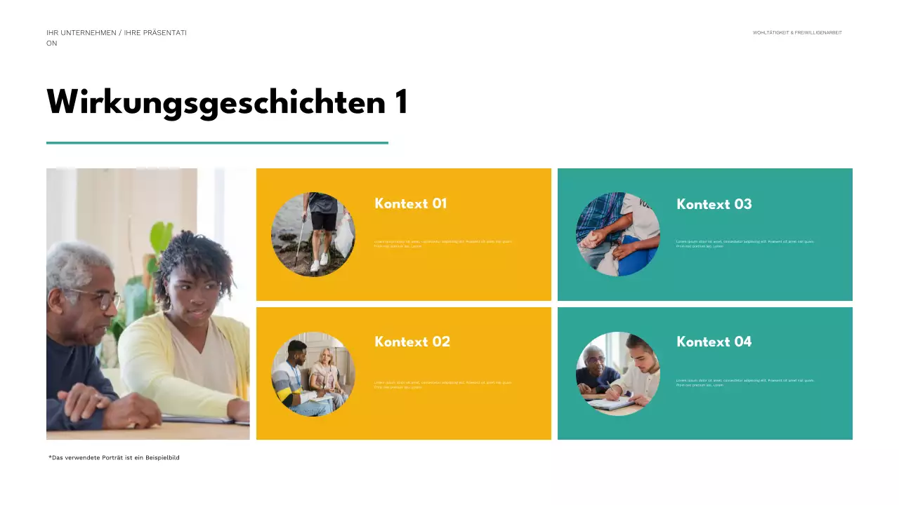 Mint Minimal Charity-Präsentation