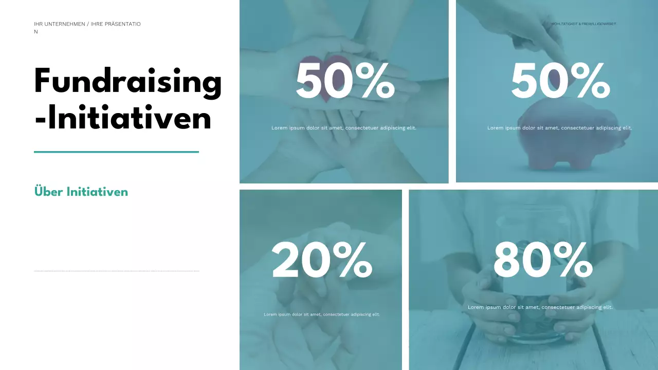 Mint Minimal Charity-Präsentation