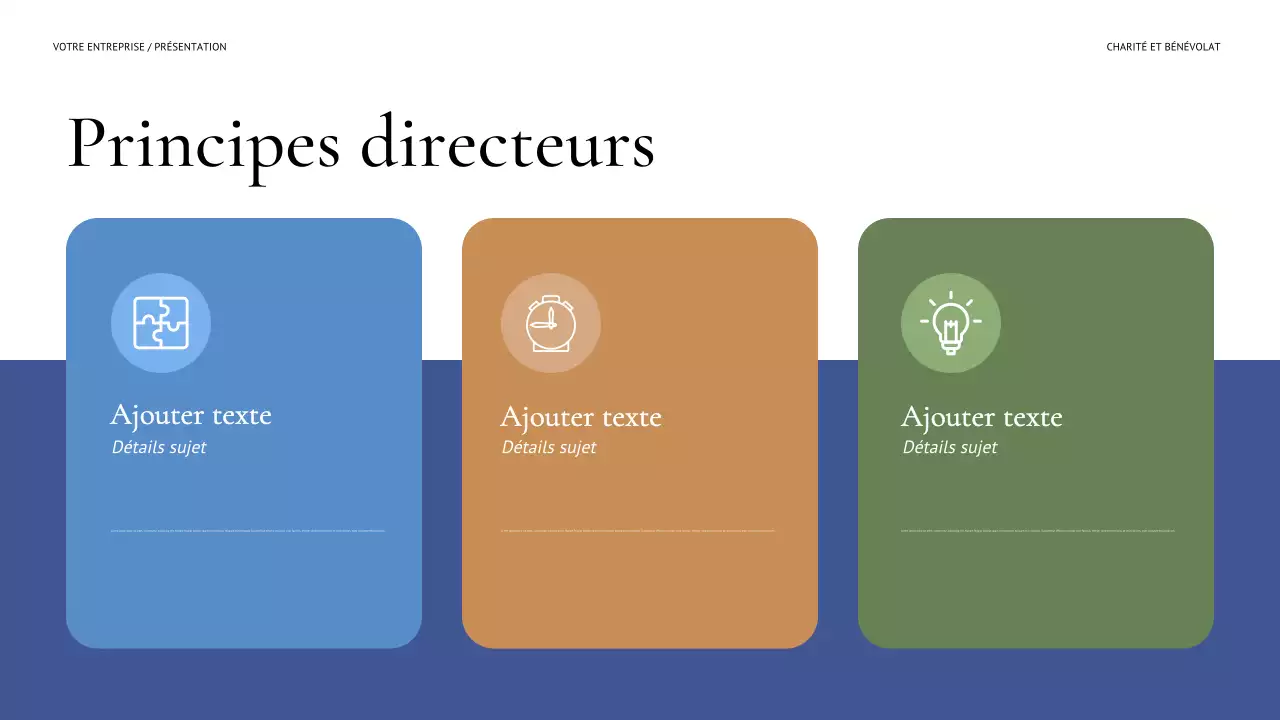 présentation de collecte de fonds moderne et bleue