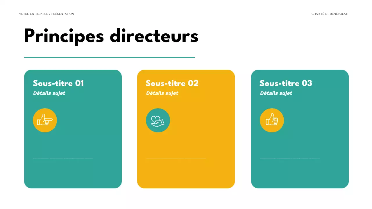 présentation caritative minimaliste à la menthe