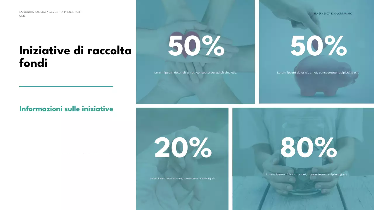 presentazione di beneficenza minima menta