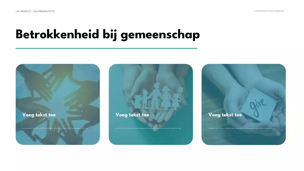 mint minimale liefdadigheidspresentatie