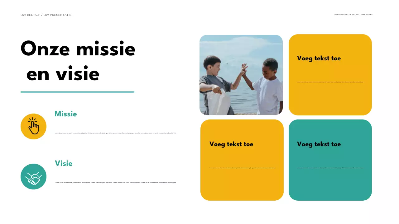 mint minimale liefdadigheidspresentatie