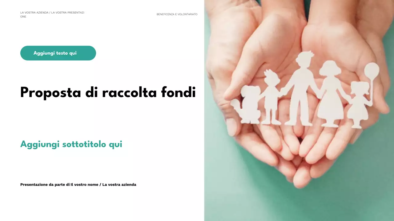 presentazione di beneficenza minima menta