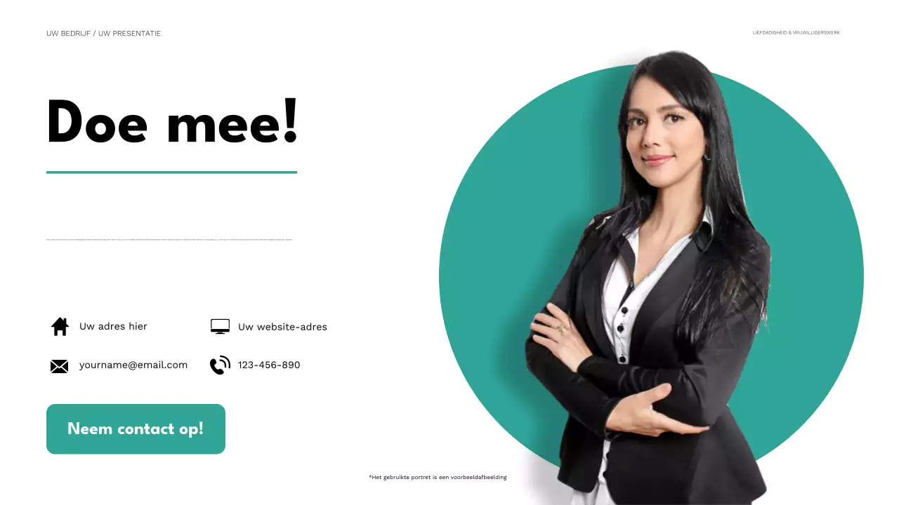 mint minimale liefdadigheidspresentatie