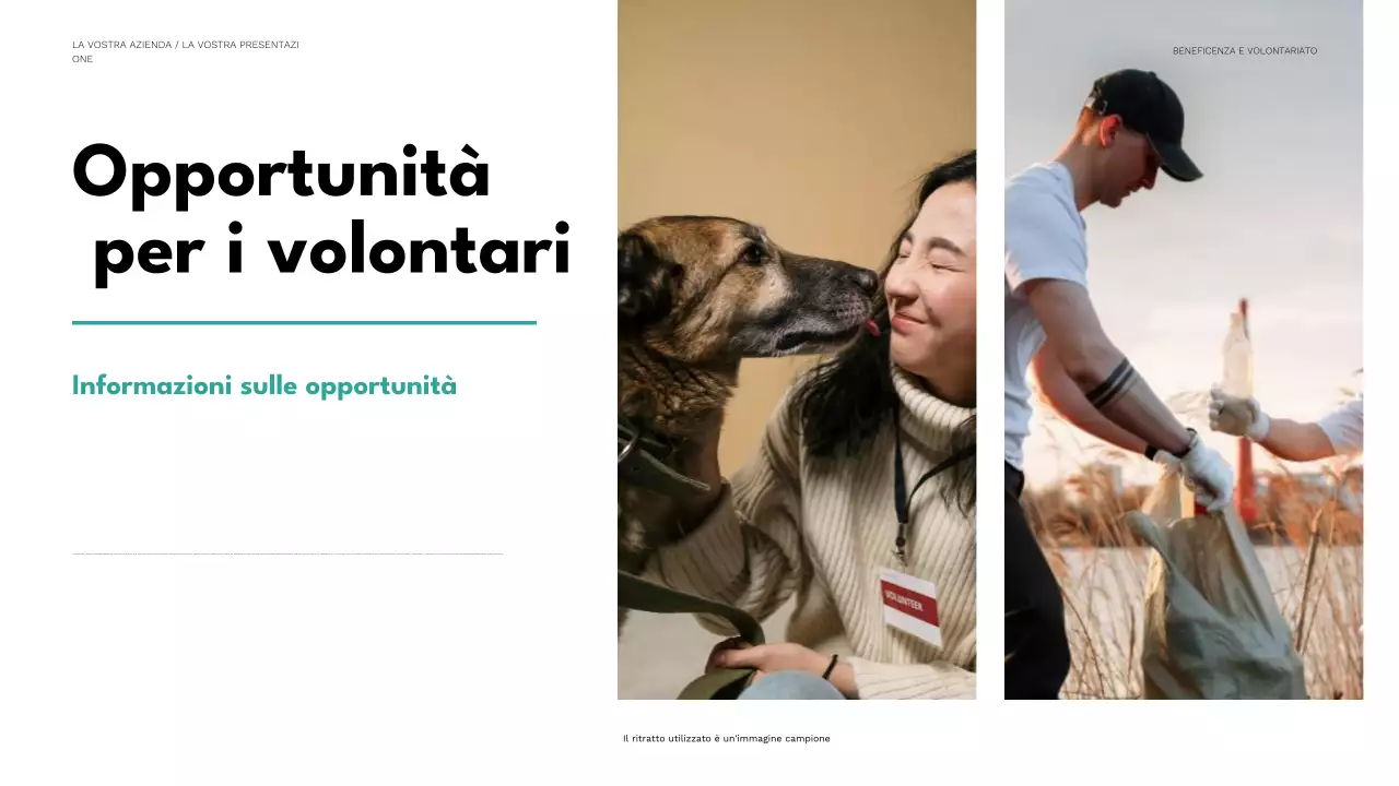 presentazione di beneficenza minima menta