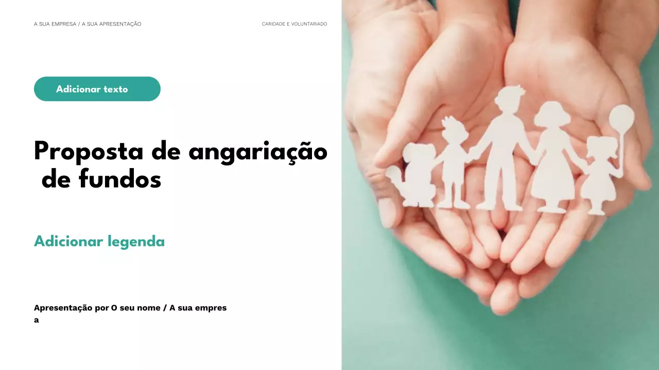 apresentação de caridade mínima de hortelã