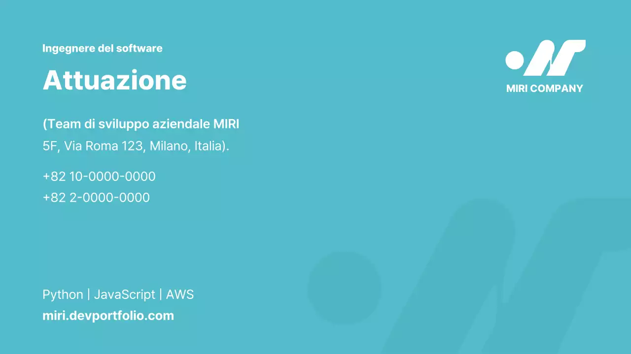 Biglietto da visita dal design semplice azzurro cielo