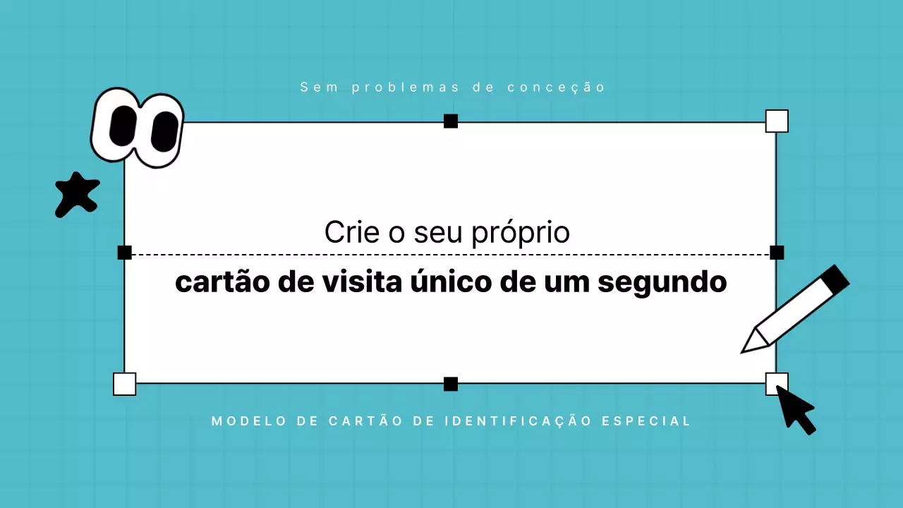 Cartão de visita com design simples azul-celeste