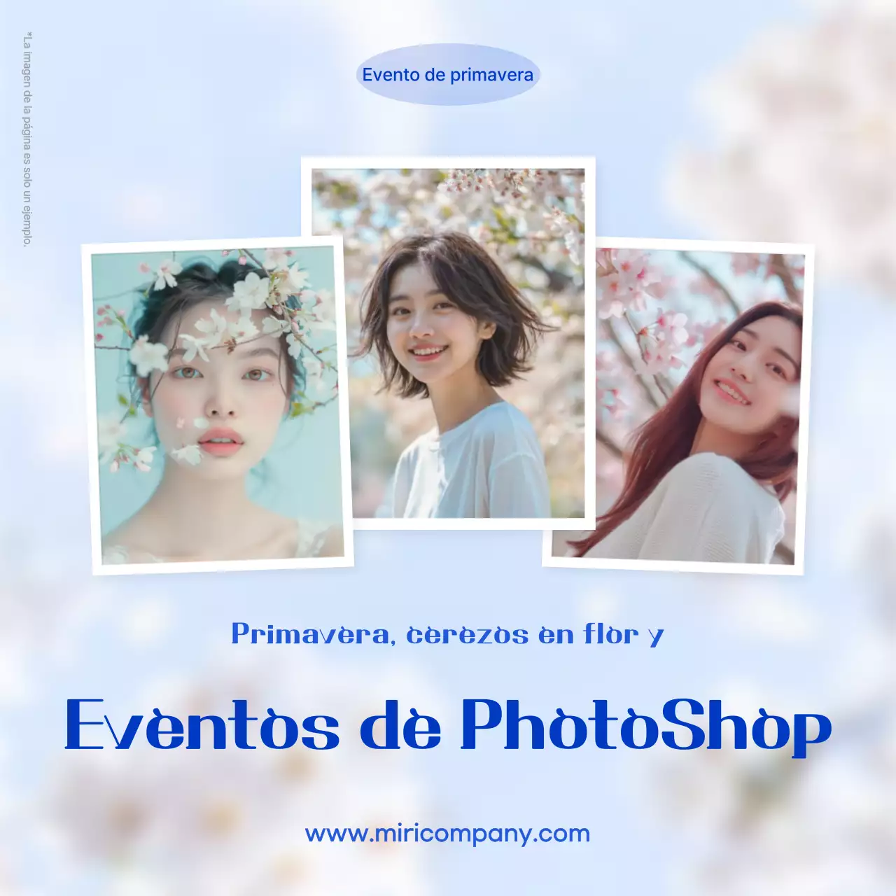 Promoción de eventos modernos Sky Blue