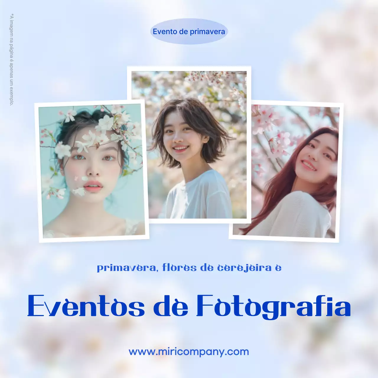 Promoção de eventos Sky Blue Modern