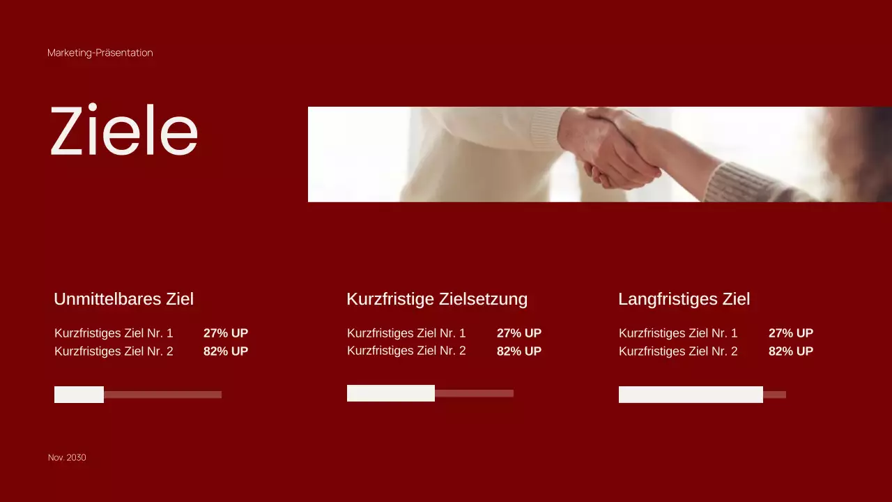 Trendy Red Minimal Content Marketing Präsentation