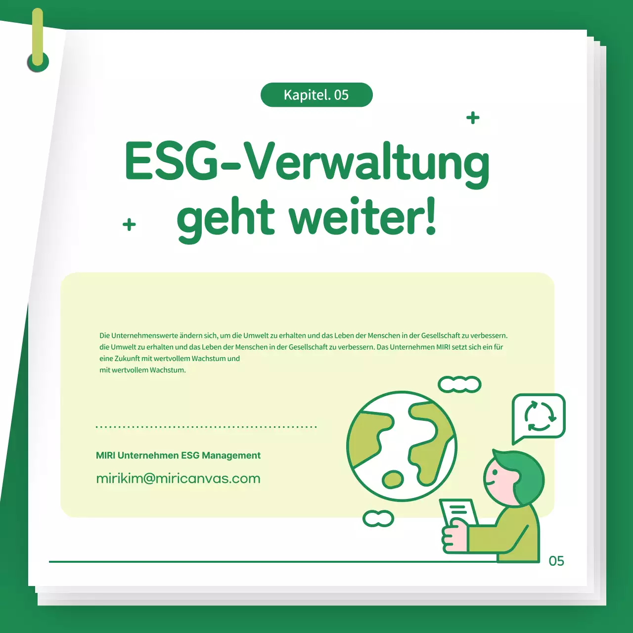 Einführung in das ESG-Management der Green Baby Company