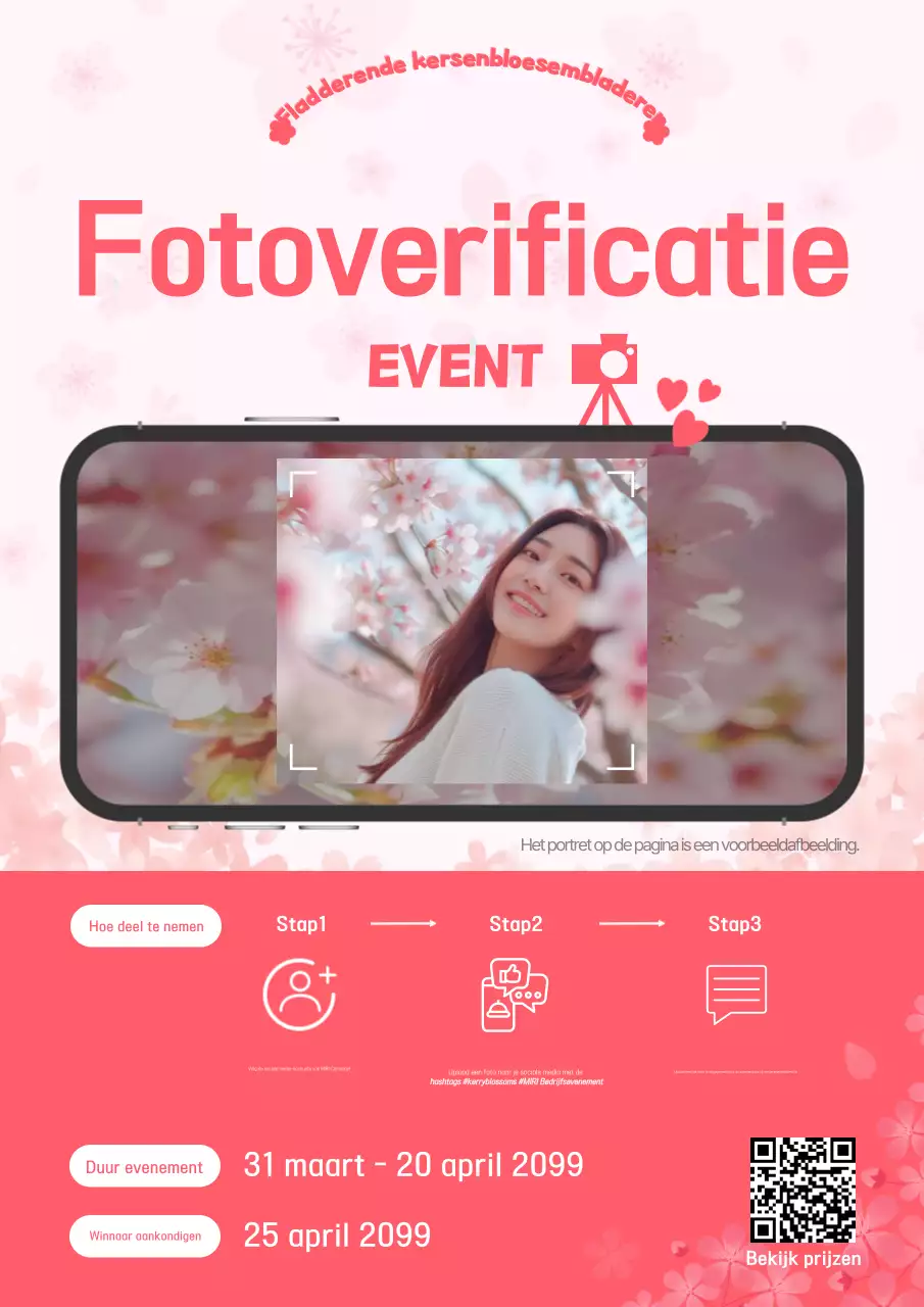 Roze babyfoto-evenementgids