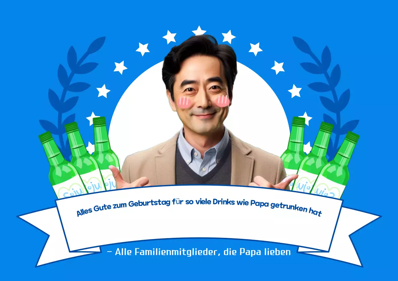 Blue Gag Geburtstagsfeier