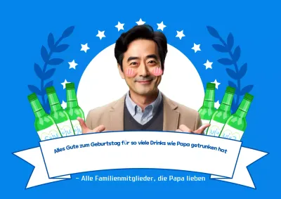 Blue Gag Geburtstagsfeier