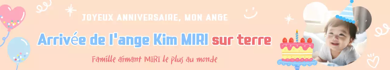 Célébration de l'anniversaire d'un bébé beige